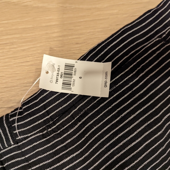 Black and White Striped Women's Shorts - Picture 5 of 8